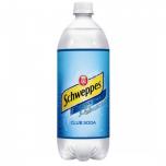 0 Schweppes - Club Soda 1 Liter Bottle
