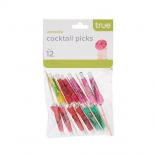 0 True Brands - Umbrella Cocktail Picks, Set of 12