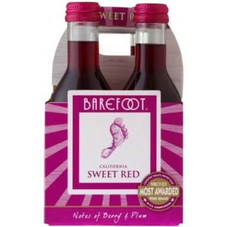 Barefoot - Sweet Red (4 pack bottles) (4 pack bottles)