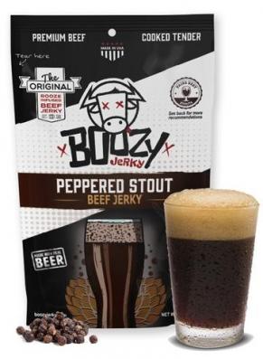 Boozy Jerky - Peppered Stout Beef Jerky