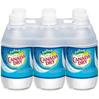 Canada Dry - Club Soda 6 Pack Bottles (6 pack cans) (6 pack cans)