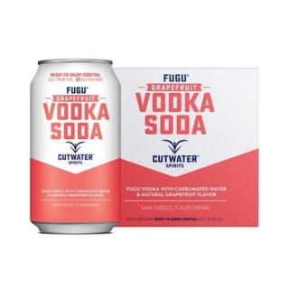 Cutwater Spirits - Fugu Grapefruit Vodka Soda (4 pack cans) (4 pack cans)