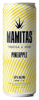 Mamitas Tequila & Soda - Pineapple (4 pack cans) (4 pack cans)