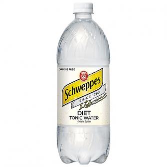 Schweppes - Diet Tonic Water 1 Liter Bottle (1L) (1L)