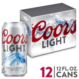 Coors Brewing Co - Coors Light (12 pack cans) (12 pack cans)