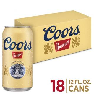 Coors Brewing Co - Banquet Lager (18 pack 12oz cans) (18 pack 12oz cans)