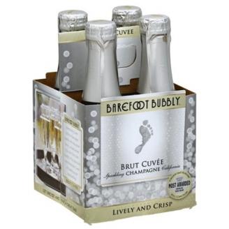 Barefoot Bubbly - Brut Cuvee (4 pack bottles) (4 pack bottles)