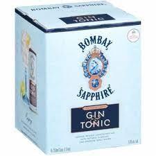 Bombay Sapphire - Gin & Tonic (4 pack cans) (4 pack cans)