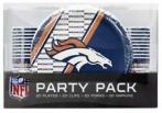 0 Denver Broncos - Party Pack 80 Pc