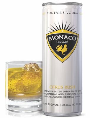Monaco Cocktail - Citrus Rush (4 pack cans) (4 pack cans)