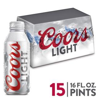 Coors Brewing Co - Coors Light (15 pack 16oz cans) (15 pack 16oz cans)