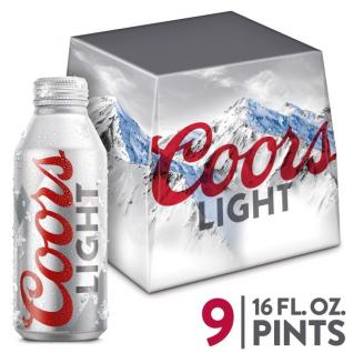 Coors Brewing Co - Coors Light (9 pack cans) (9 pack cans)