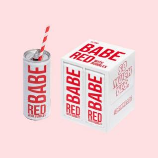 White Girl - Babe Red with Bubbles (4 pack cans) (4 pack cans)